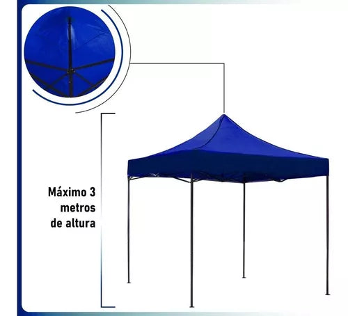 Carpa toldo plegable 3x3 reforzado